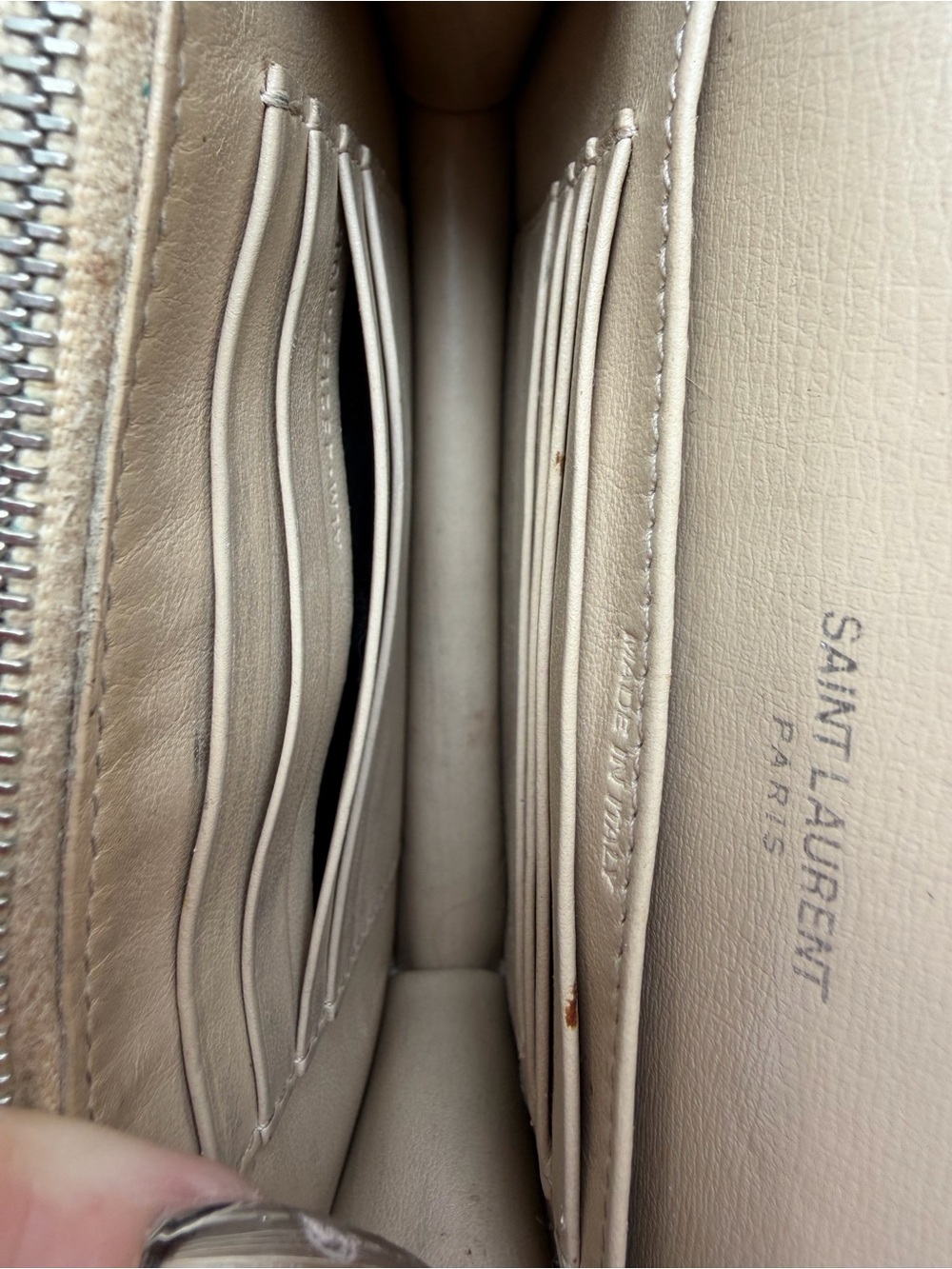 Saint Laurent Beige Monogram leather bag - Picture 15 of 16